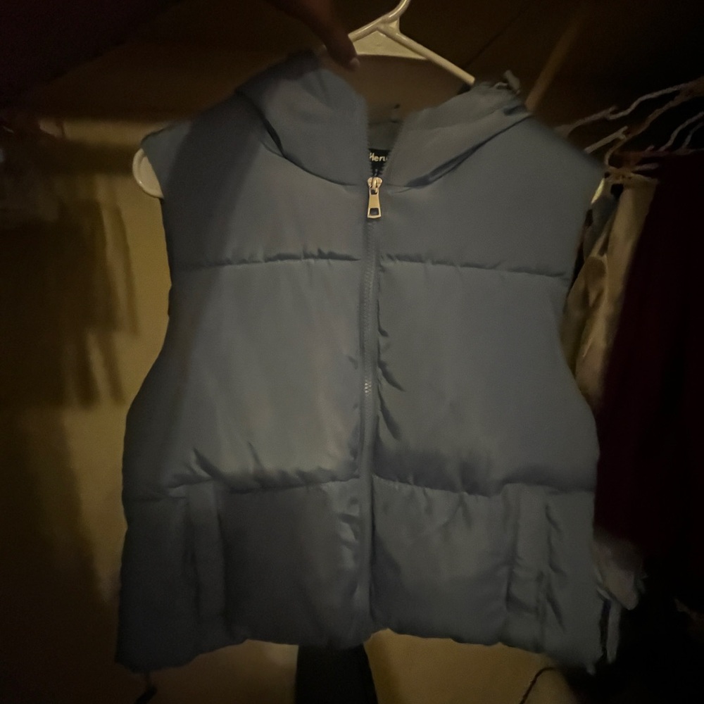 Charlotte Russe Navy Puffer Vest